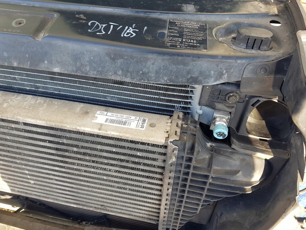 фото №11, Pas передний радиатор mercedes ml w164 gl x164 3.0 v6 cdi