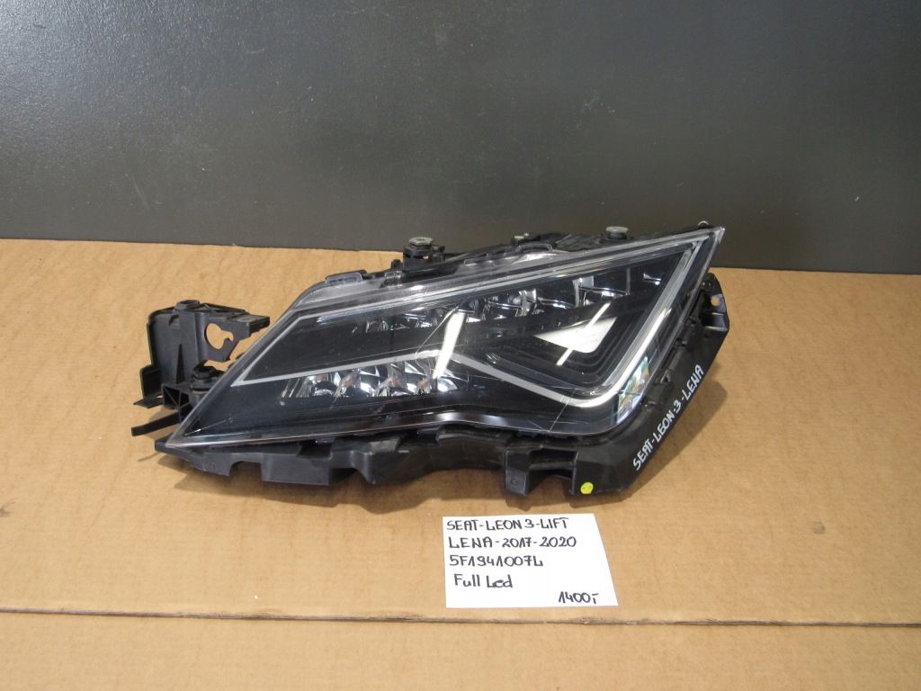 фото №1, Seat leon 3 lift 2017-2020 лампа левая перед 5f11941007l