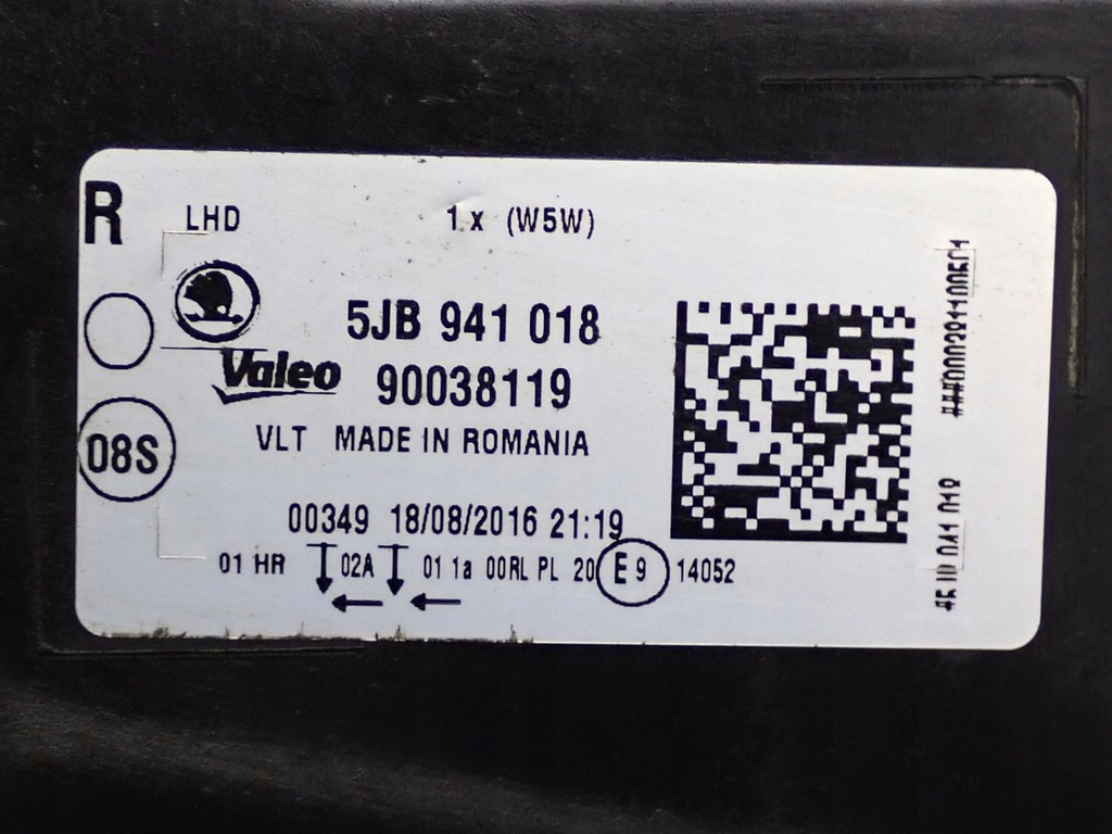 фото №13, Kompletny перед капот лампы бампер europa skoda rapid lf9e 1.2 tsi 13r