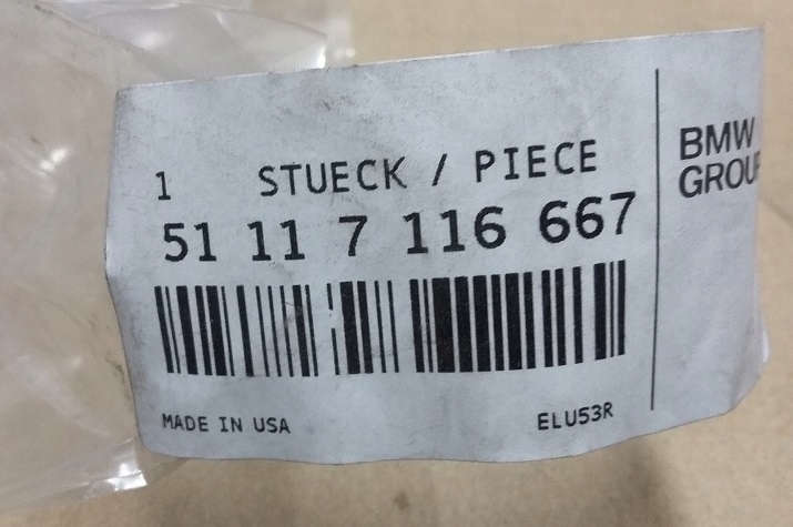 фото №9, Bmw x5 e53 fl кронштейн напрямна бампера лівий оригінал