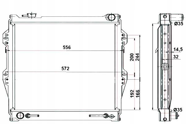 фото №2, Радиатор двигателя toyota 4 runner cressida 2.0/3.0