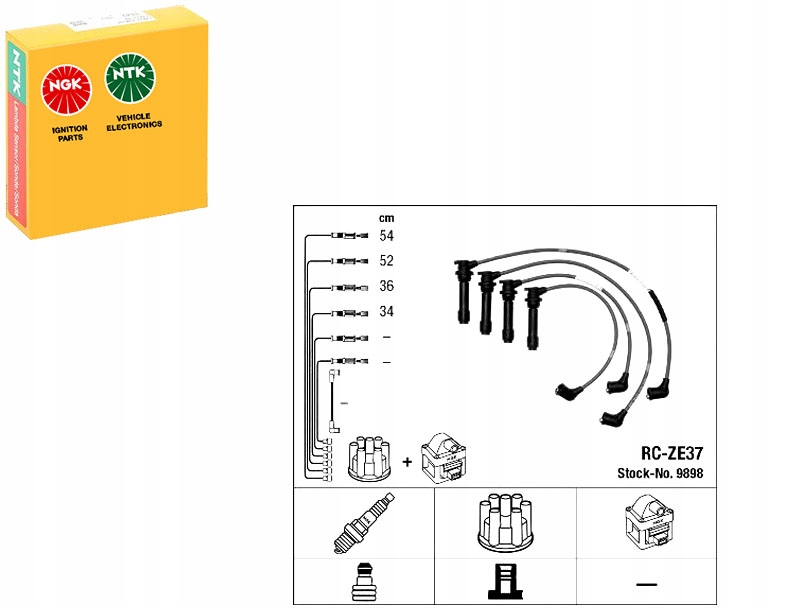 фото №1, Дроти запалювання ngk 000018137a b6bf18t54 501181