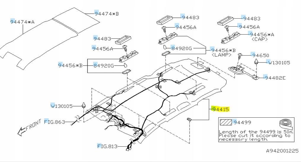 фото №1, Стеля subaru ascent nowa 2019-2022