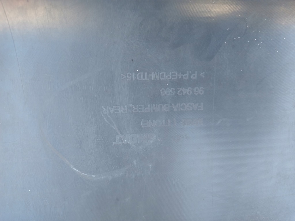 фото №10, Daewoo matiz chevrolet spark 05-10 rok бампер задня nówka 96942598 a363