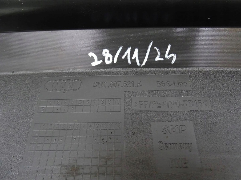 фото №8, Накладка дифузор бампера задня audi a4 b9