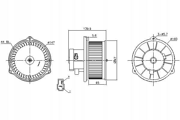 фото №2, Nissens повітродувка ford ranger mazda b-serie 2.2/2.5