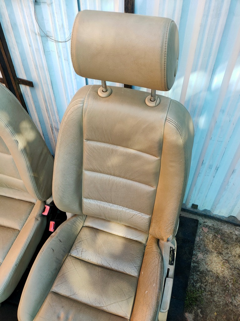 фото №10, Сидіння заднє сидіння audi a4 b6 шкіра beż + обшивки