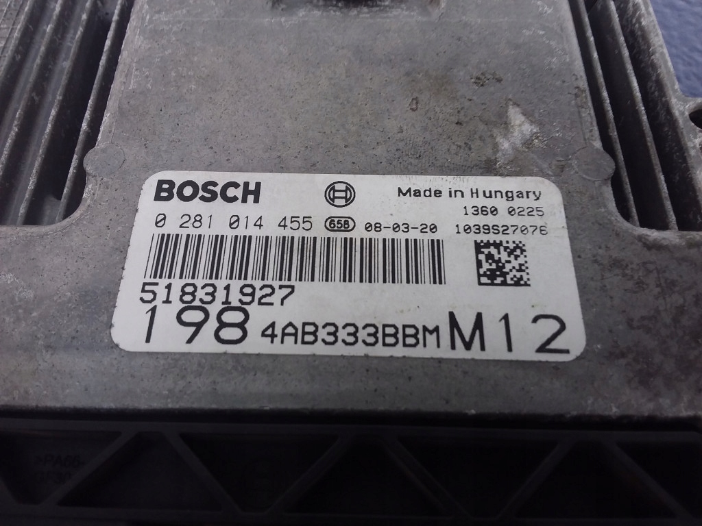 фото №5, Fiat bravo ii 1.6 m-jet блок управления двигателя 51831927 0281014455