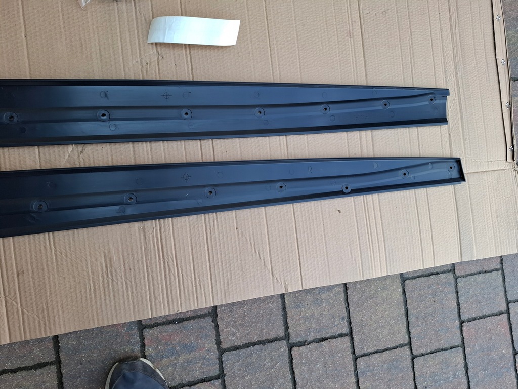 фото №8, Накладки поріг do bmw f32 f33 f36 m набір чорний накладки порогові na пороги