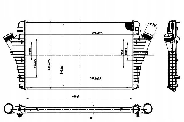 фото №1, Nrf интеркулер opel vectra c 02- 1.9cdti, signum