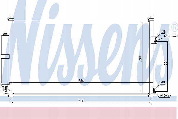 фото №11, Радиатор кондиционера nissan x-trail t30 01- 2.5