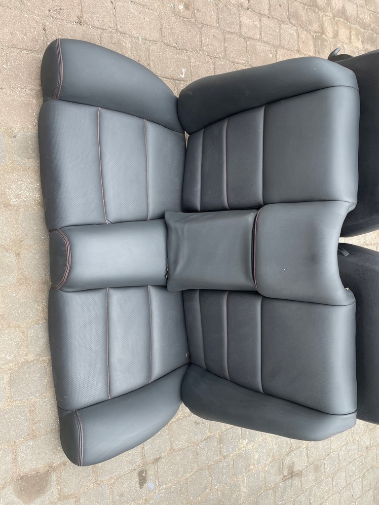 фото №12, Сидіння сидіння лівий правий заднє сидіння bmw e36 cabrio шкіра чорний obszyte