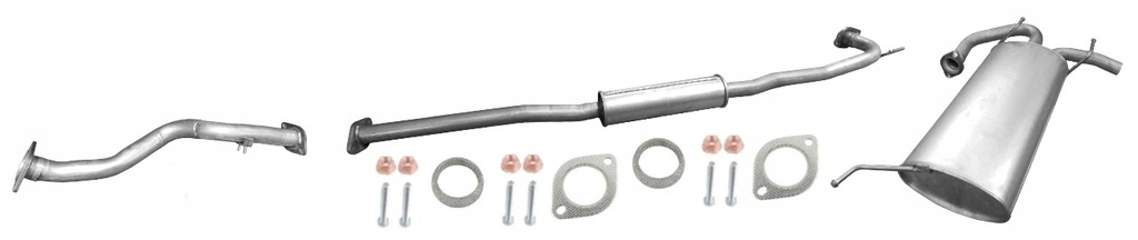 фото №1, Система выпускной nissan x-trail 2.0 2.5 гаситель труба