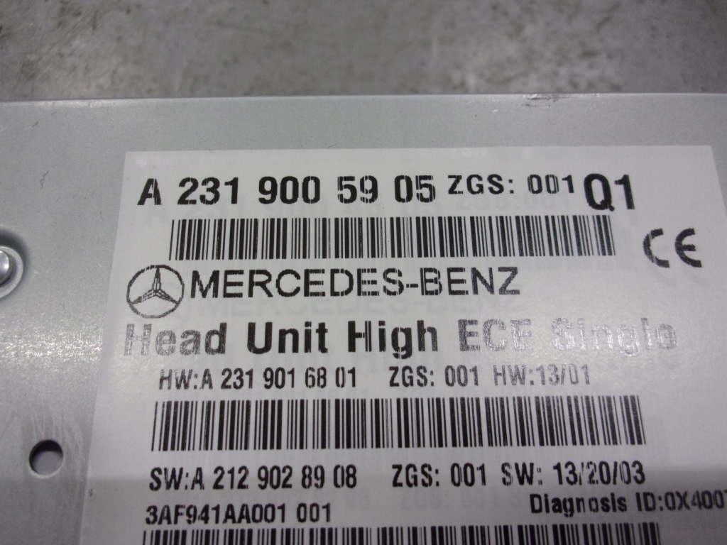 Mercedes r231 sl231 sl 350 радио comand навигация европа a2319005905 с Разборки