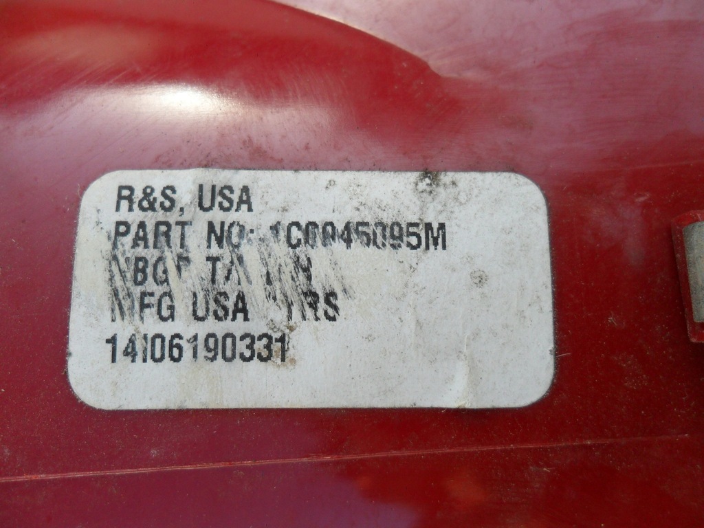 фото №14, Vw new beetle lift 06- лампа ліва задня 1c0945095m