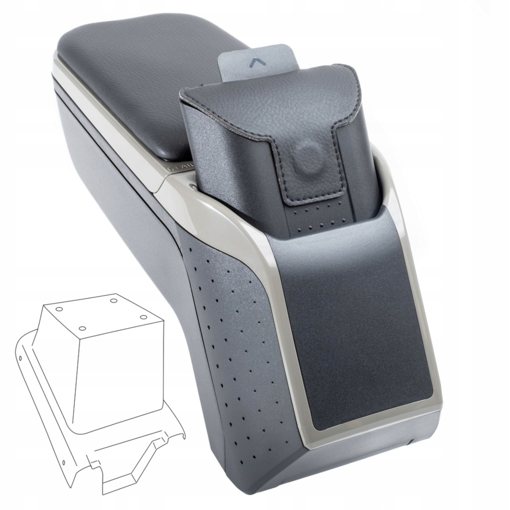 Купити Підлокітник armster2 opel adam, 2013-2019, grey titan, rati