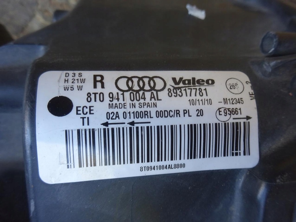 фото №9, Audi s5 a5 8t лампа правая перед передняя bixenon led 8t0941004al