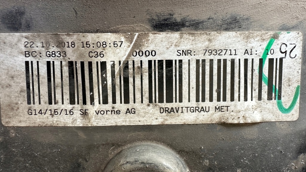 фото №15, Bmw 8 g14 g15 g16 бампер перед задняя dravitgrau met 7429039