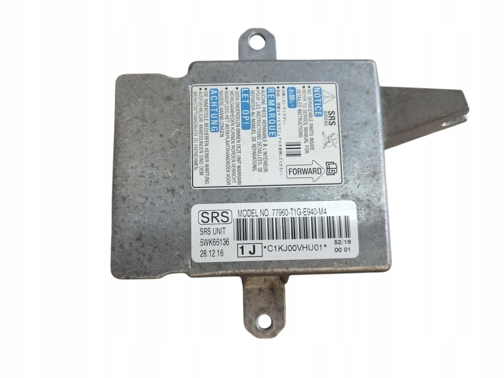 фото №1, Датчик модуль подушка безопасности honda cr-v iv lift 77960-t1g-e940-m4