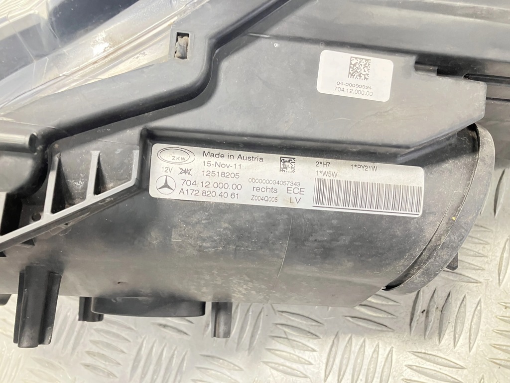 фото №5, Лампа передняя правая mercedes slk r172 uk