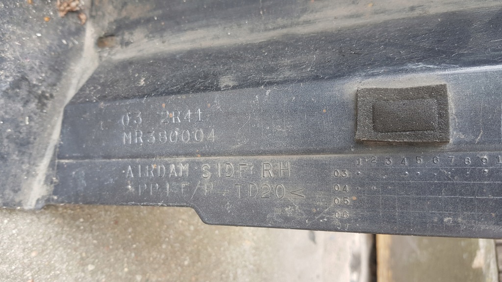 фото №4, Mitsubishi lancer 03-07 молдинг порог порог правая