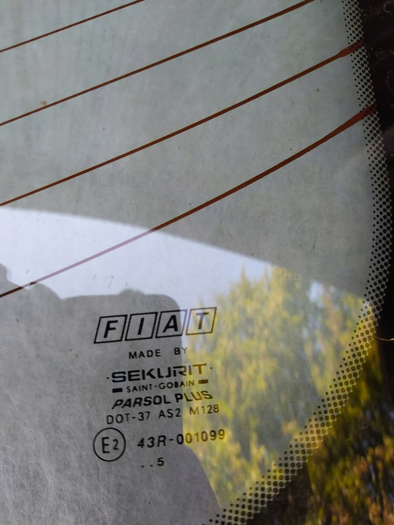 фото №9, Стекло задняя задняя - fiat brava