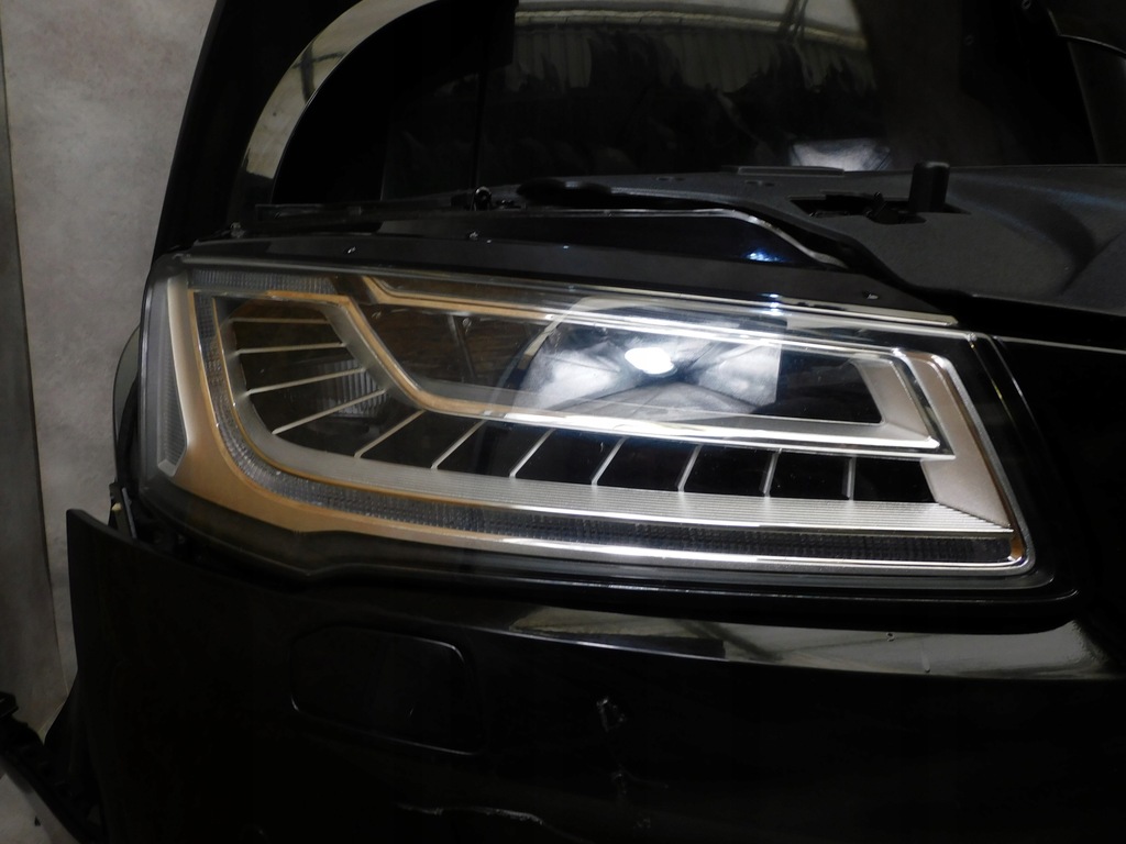 фото №9, Audi a8 d4 4h lift kompletny перед бампер лампы капот pas matrix чёрный