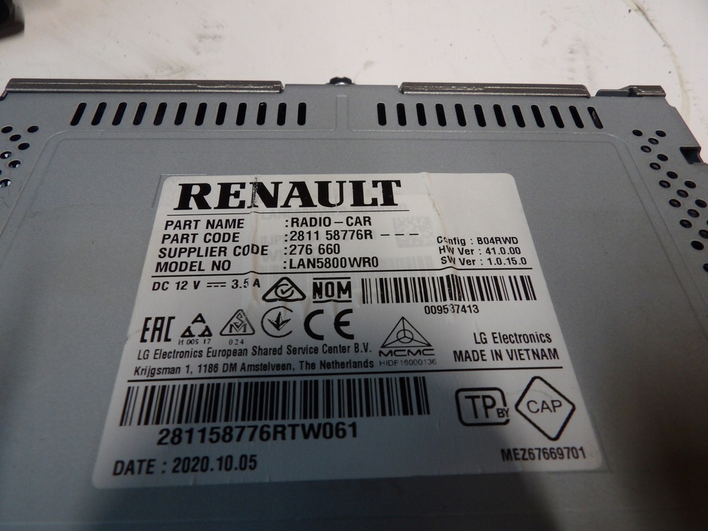 фото №2, Радио 281158776r renault trafic