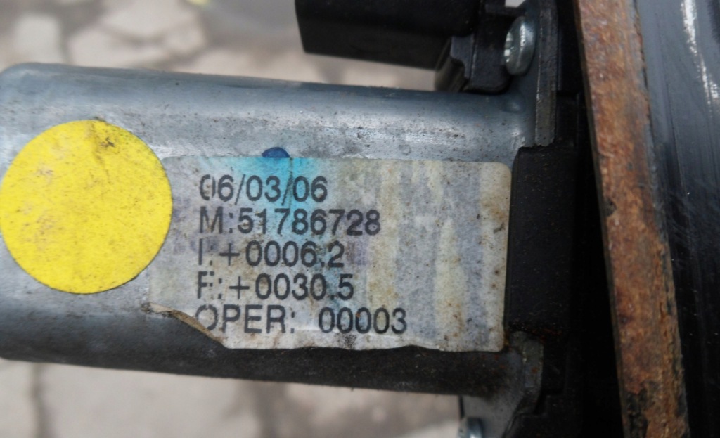 фото №7, Механизм подъёма стекло передний правый электрический grande punto 3d 5d