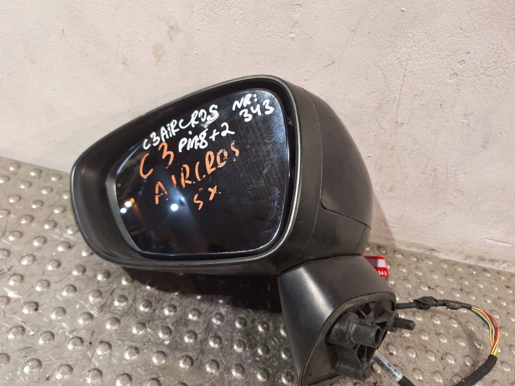фото №1, Зеркало наружное левая 10 pin citroen c3 aircross 16-