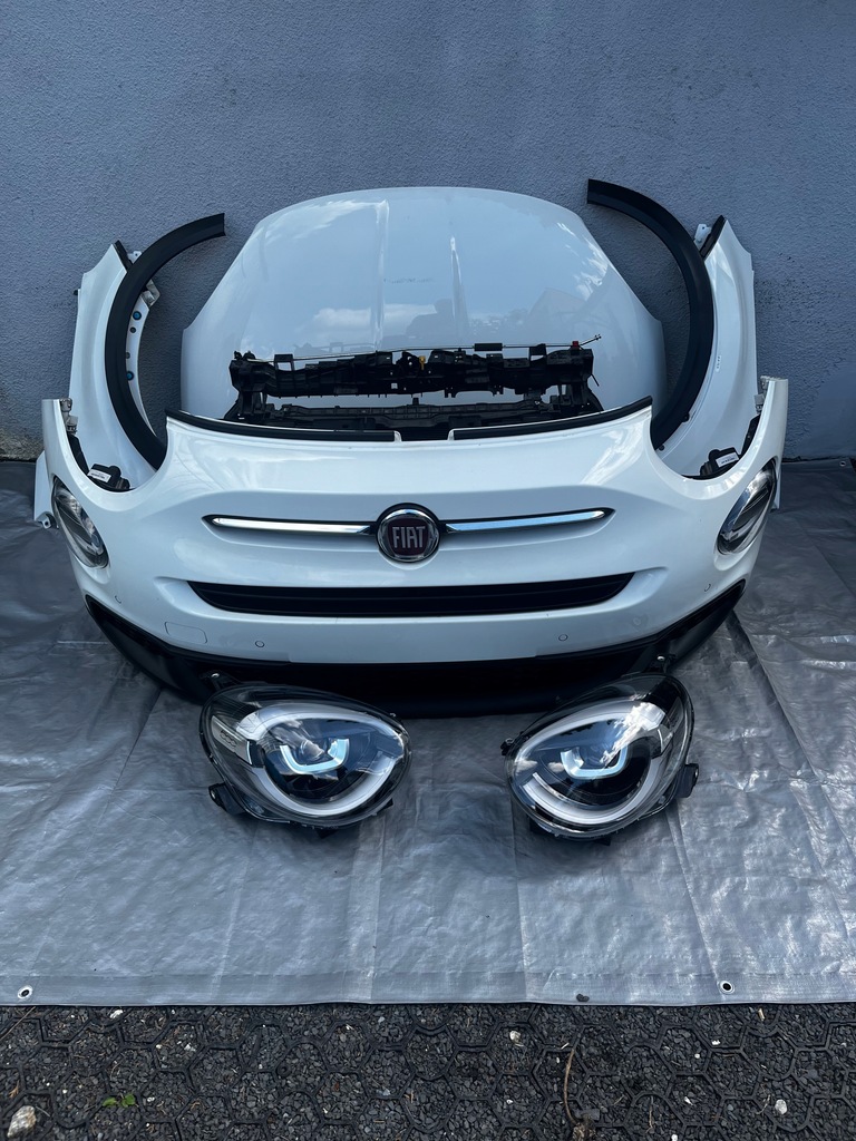 фото №5, Fiat 500x lift бампер капот перед kompletny led лампи 2019-
