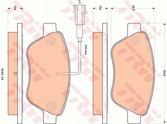 фото №1, Гальмівні колодки гальмівний. fiat punto evo 09-