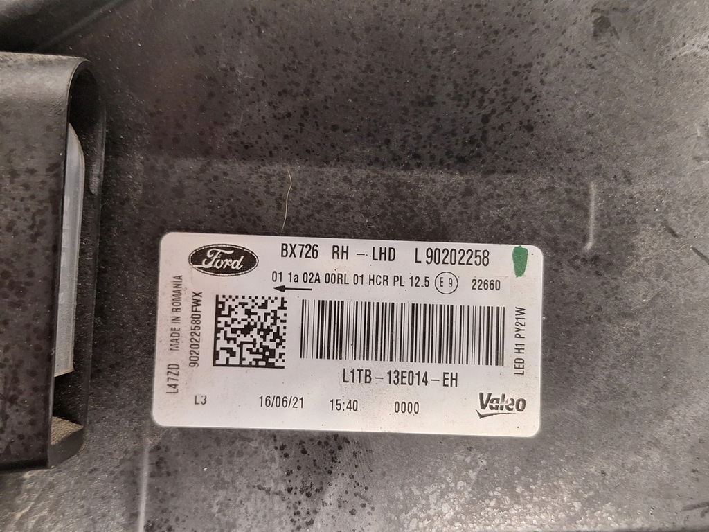 фото №6, Лампа перед правая фара правый ford puma mk2 2019- led europa демонтаж