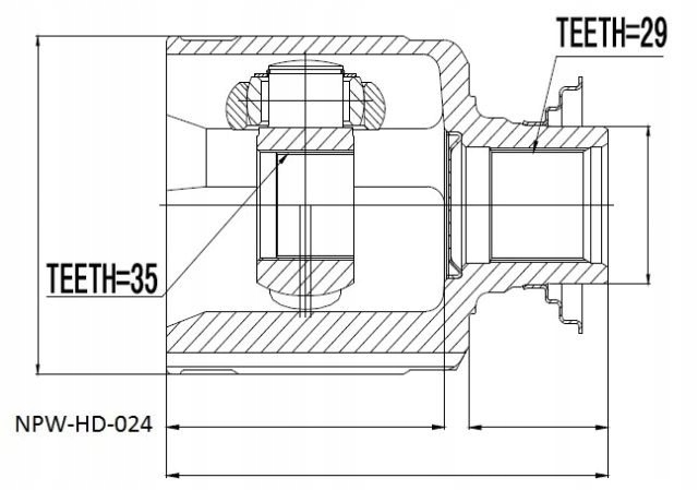 фото №1, Шарнир wew honda pilot 09-, acura mdx 07- /правый/