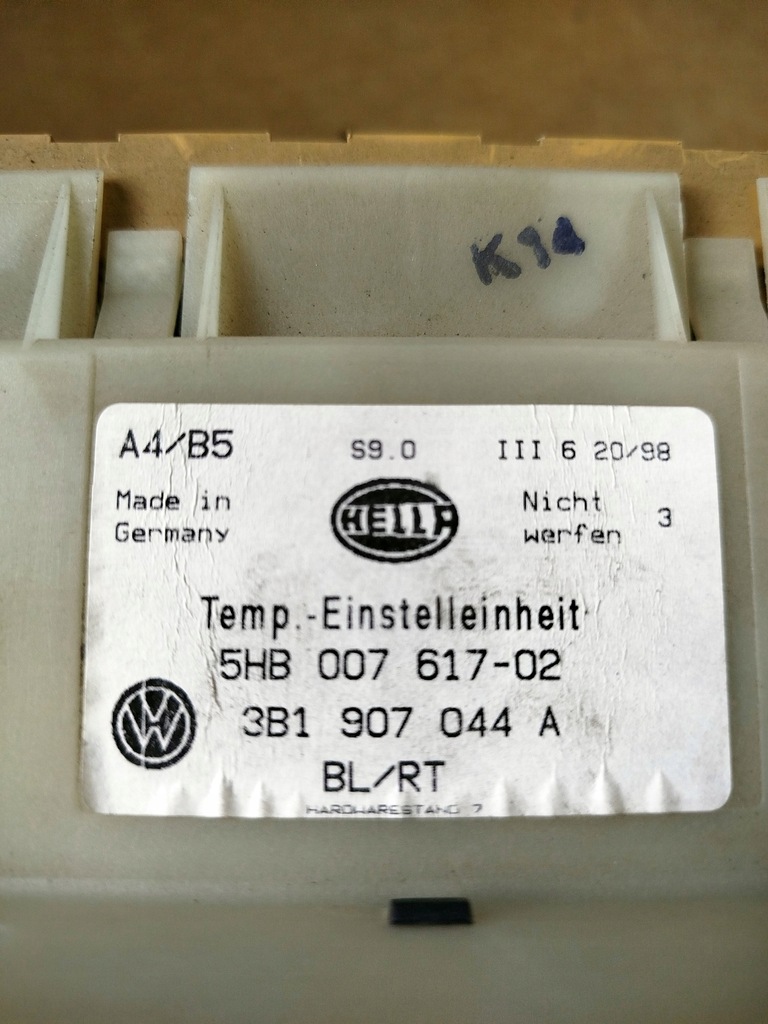 фото №4, Рамка радио консоль средняя панель кондиционера volkswagen passat b5