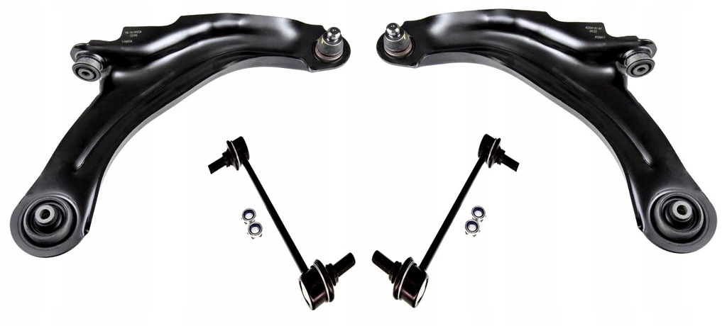 фото №1, 4x важелі + з'єднувачі перед renault clio iv , 2012- , zoe ,