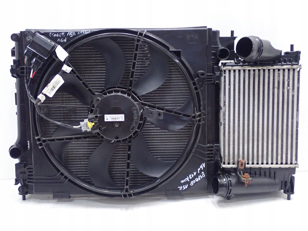 фото №1, Комплект радіатор wody кондиціонер вентилятор renault espace 5 v 1.6d 118kw 15r