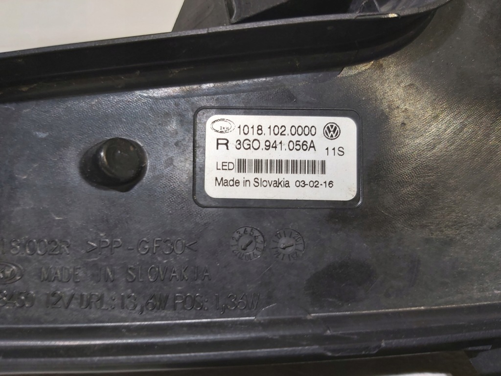 фото №9, Протитуманна фара led drl vw passat b8 3g0