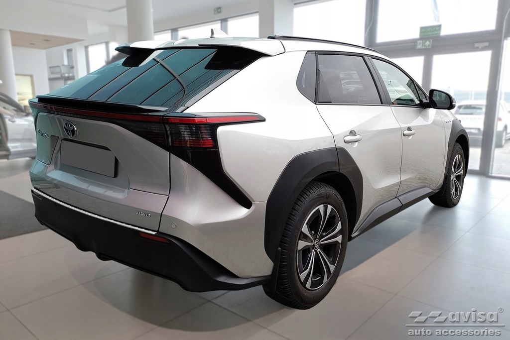 фото №8, Toyota bz4x eam/ subaru solterra молдинг сталевий накладка na бампер задня