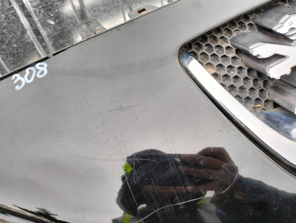 Бампер перед передній peugeot 308 t7 2007-2011 чорний Київ