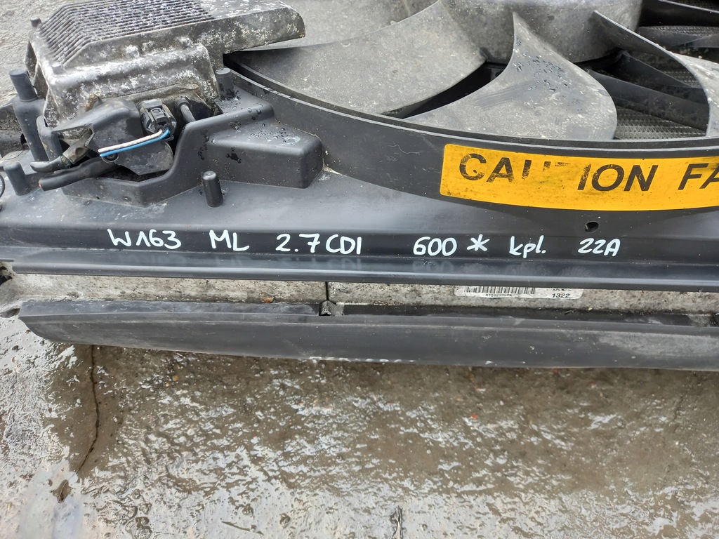 фото №5, Комплект радіатор mercedes-benz ml w163 2.7 cdi