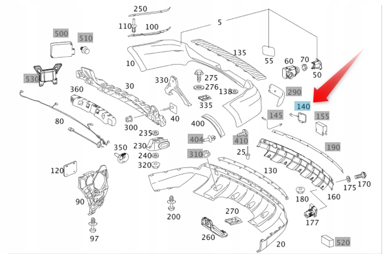 Заглушка фаркоп задний  mercedes w164 Доставка