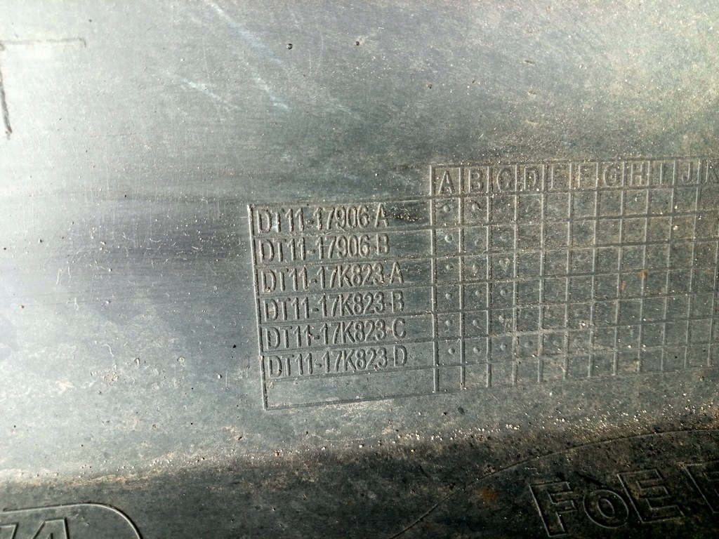 фото №15, Ford transit connect mk2 2014- бампер задняя dt11