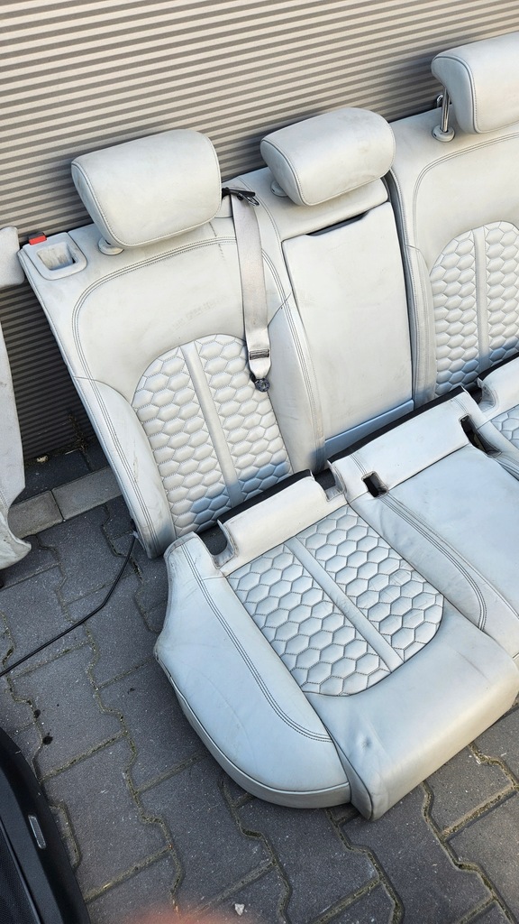 фото №7, Audi rs6 c7 4g s6 a6 c7 сиденья заднее сиденье кожа светлая mondsilber