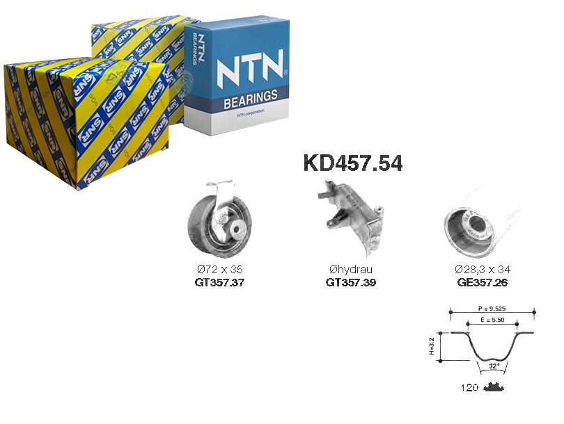 фото №1, Snrkd457.54 грм kpl. ремінь + ролик audi a2,