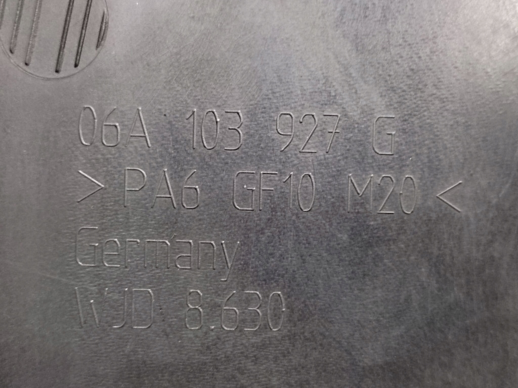 фото №5, Audi a3 8l 1.6 8v захист кришка двигуна 06a103927g