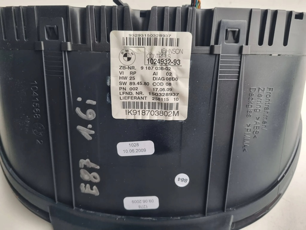 фото №6, Bmw 1 e81 e87 счетчик приборы 9187038 2.0 i 316 i n43b20a