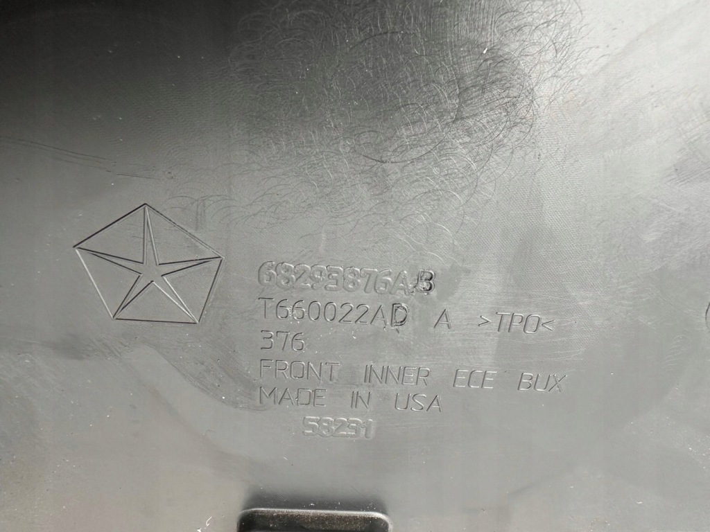 фото №10, Jeep wrangler 4 iv jl балка абсорбер противотуманная фара бампера перед 68293876ab