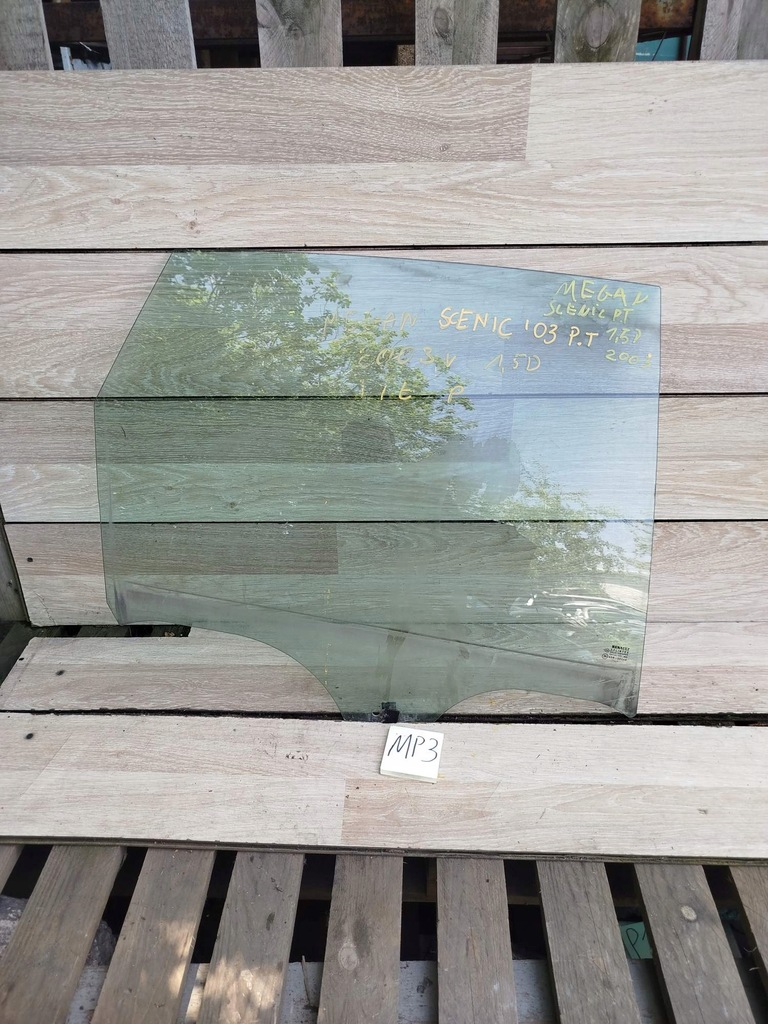 фото №1, Скло бічна двері правий задня renault megane scenic ii 03r.