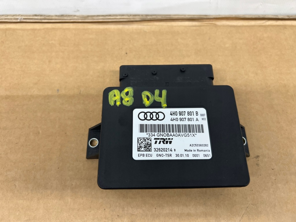 фото №1, Audi a8 d4 модуль тормоза ручного 4h0907801b